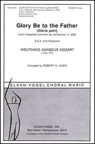 Glory Be to the Father SSA choral sheet music cover
